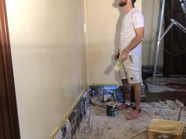 Maliarske práce Bratislava, Maliar Paul, Slovensko, profesionál, dekoratívne betónové stierky, dekoratívne nátery, developerské projekty, airless striekanie, fasády, exteriér, interiér