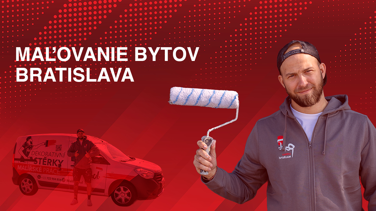 malovanie bytov bratislava maliar paul profesionalne maliarske prace stierky dekorativne natery beton slovensko dnes